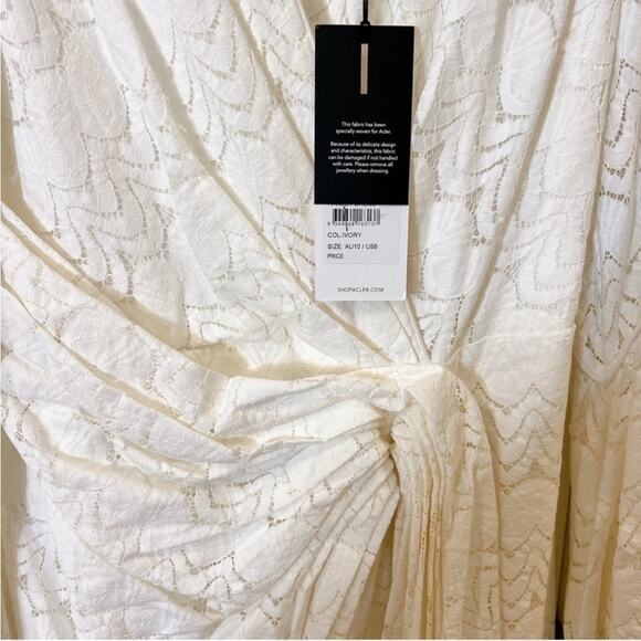 Acler Ivory Lace Long Sleeve Dress - Picture 8 of 15